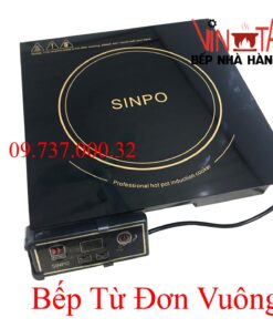 Bếp từ đơn nhà hàng, bếp từ sinpo vuông 2000w âm bàn chuyên nấu lẩu