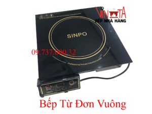 Bếp từ đơn nhà hàng, bếp từ sinpo vuông 2000w âm bàn chuyên nấu lẩu