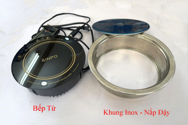 Bếp từ nhỏ âm bàn, dùng cho 1 - 2 người, lẩu cô đơn, hẹn hò, băng truyền - Ảnh 5