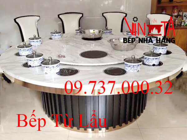 Khung bếp từ âm bàn, Vành đỡ bếp từ âm bàn nhà hàng, quán ăn giá rẻ - Ảnh 14