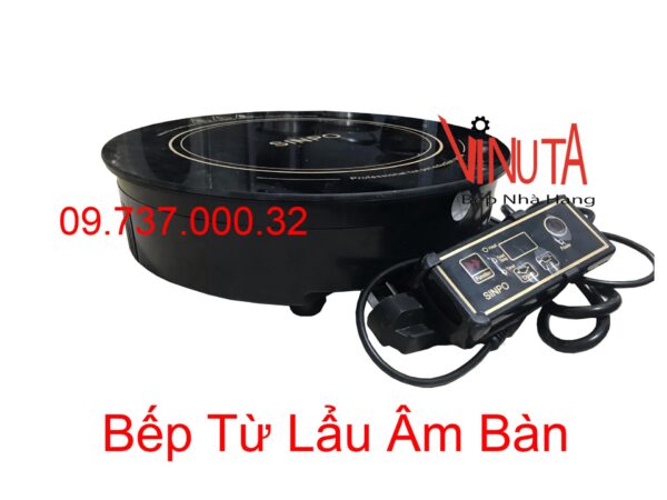 Bếp từ âm bàn, Bếp điện từ đơn tròn chuyên dùng nấu lẩu nhà hàng giá rẻ - Ảnh 2
