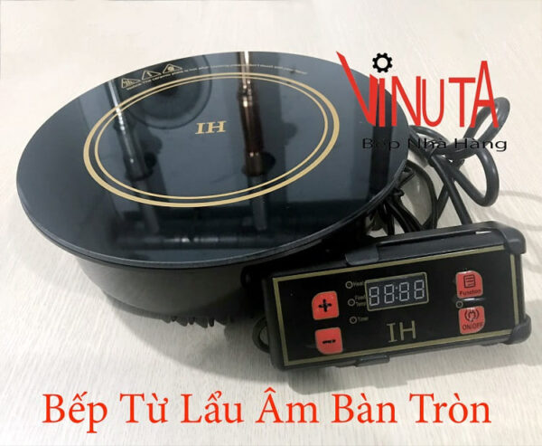 Bếp từ âm bàn 1200W, Bếp lẩu tròn IH, Bếp từ đơn âm bàn cho 4 người