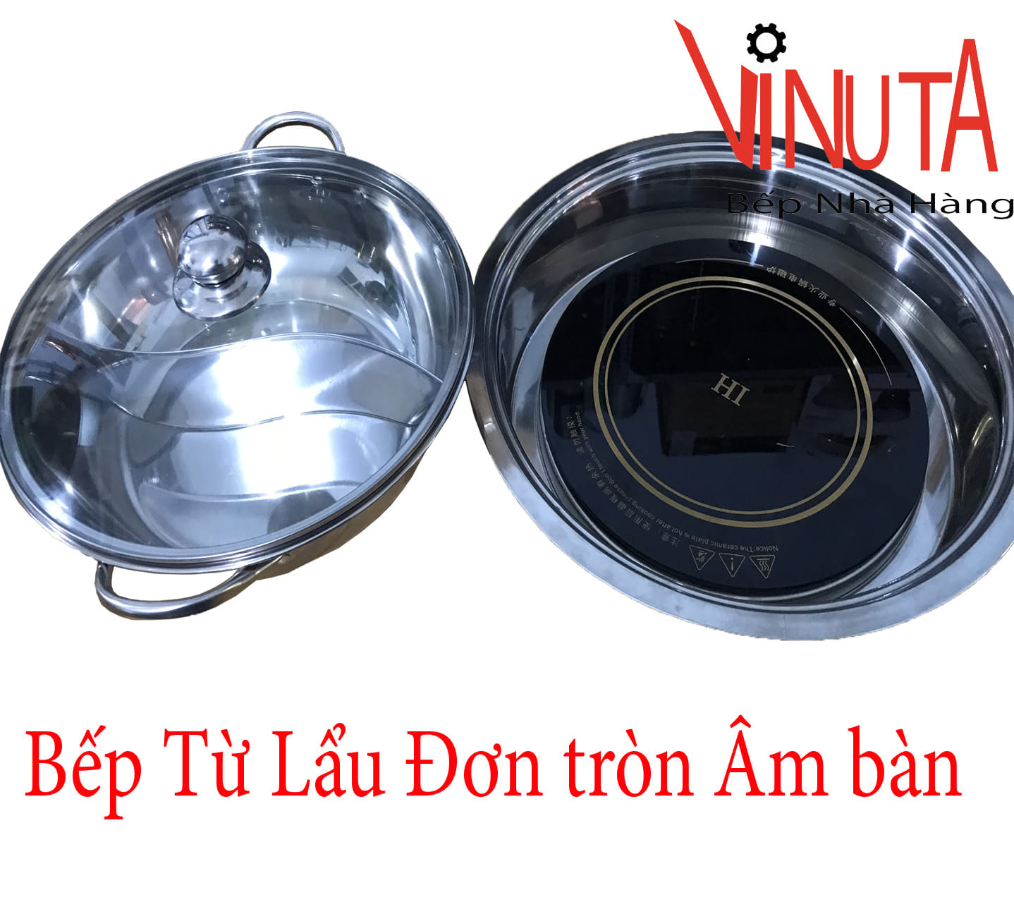 bếp từ lẩu đơn tròn âm bàn