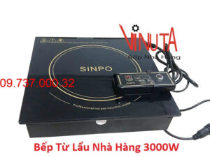 Bếp từ lẩu nhà hàng 3000W, bếp lẩu vuông âm bàn công suất 3000W