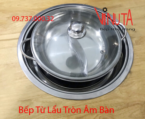 Bếp từ đơn tròn âm bàn nhà hàng, bếp điện từ chuyên nấu lẩu quán ăn - Ảnh 11