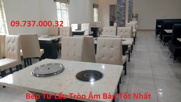 Bếp từ âm bàn tròn 3000W, mua bếp lẩu âm bàn nhà hàng tốt nhất, giá rẻ - Ảnh 9