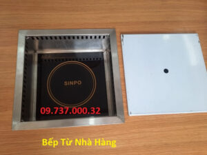 Bếp từ nhà hàng, bếp lẩu vuông âm bàn 1 ngăn , 2 ngăn, 3 ngăn, 4 ngăn