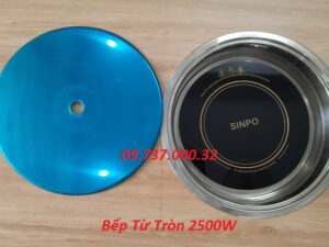 Bếp lẩu âm bàn 2500w, bếp từ tròn đơn âm bàn nhà hàng lẩu buffet,hotpot