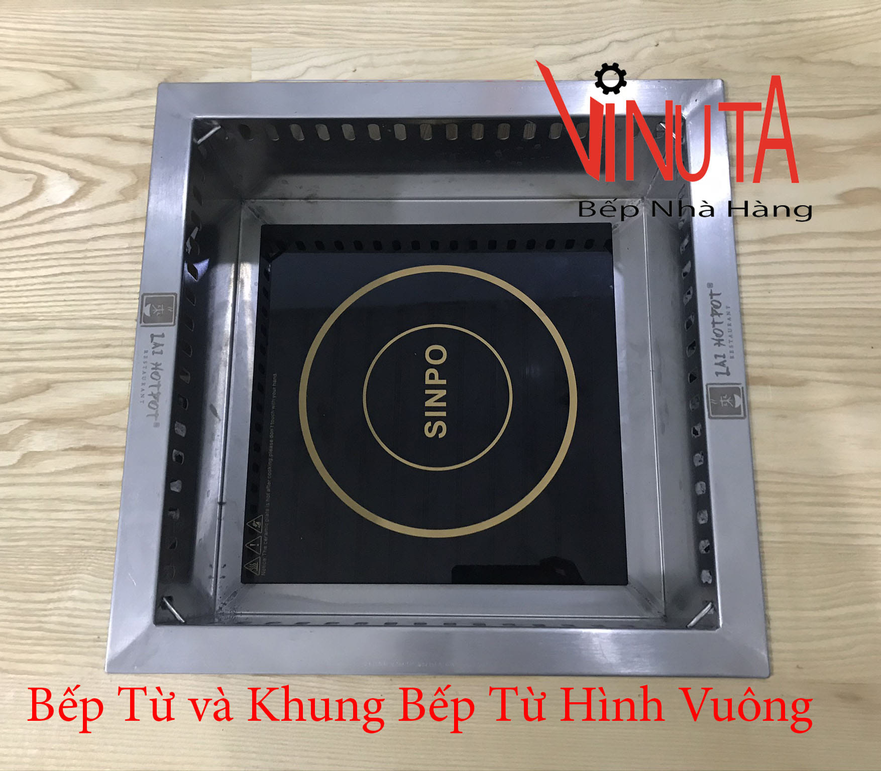 bếp từ và khung bếp từ hình vuông