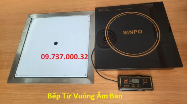 Bếp từ nhà hàng, bếp lẩu vuông âm bàn 1 ngăn , 2 ngăn, 3 ngăn, 4 ngăn - Ảnh 3
