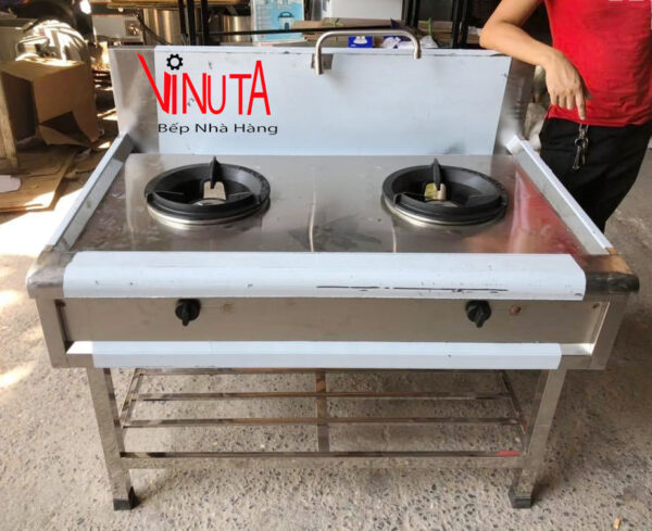 Bếp xào đôi công nghiệp, bếp á đôi họng xòe cho nhà hàng, quán ăn
