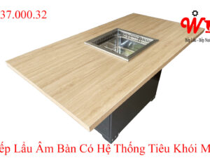 Bếp lẩu tự tiêu, khử khói mùi âm bàn, sang trọng, giống haidilao, hotpot