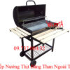 lò nướng than ngoài trời, bếp nướng bbq home chân cao có nắp đậy giá rẻ