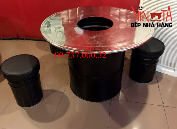Bàn thùng phi, bộ bàn ghế làm bằng thùng phuy giá rẻ, chất lượng - Ảnh 18