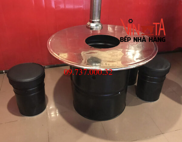 Bàn thùng phi, bộ bàn ghế làm bằng thùng phuy giá rẻ, chất lượng - Ảnh 19