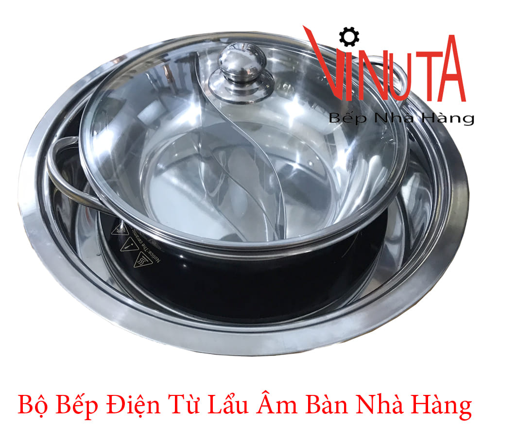 bộ bếp điện từ lẩu âm bàn nhà hàng