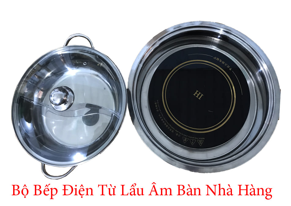 bộ bếp điện từ lầu âm bàn nhà hàng