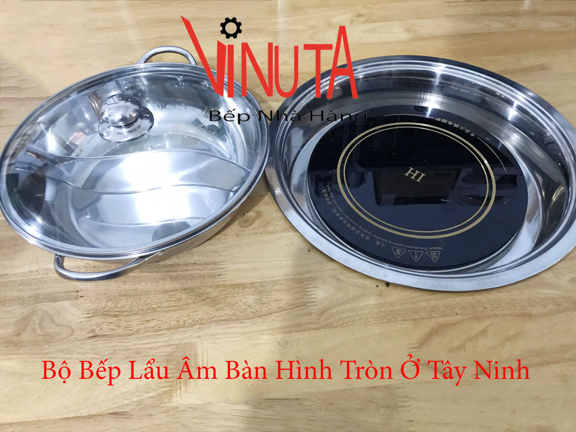 bộ bếp lẩu âm bàn hình tròn âm bàn ở tây ninh