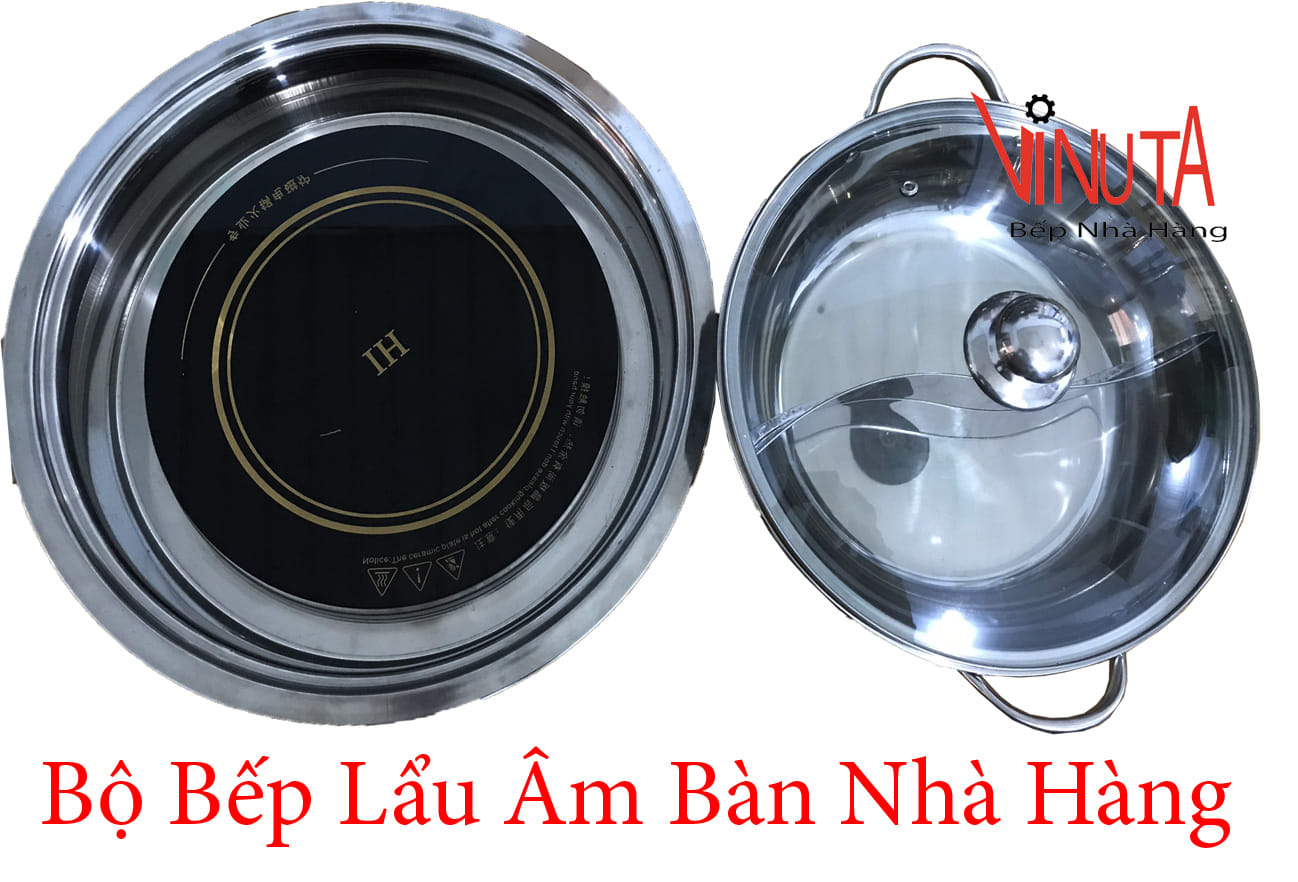 bộ bếp lẩu âm bàn nhà hàng