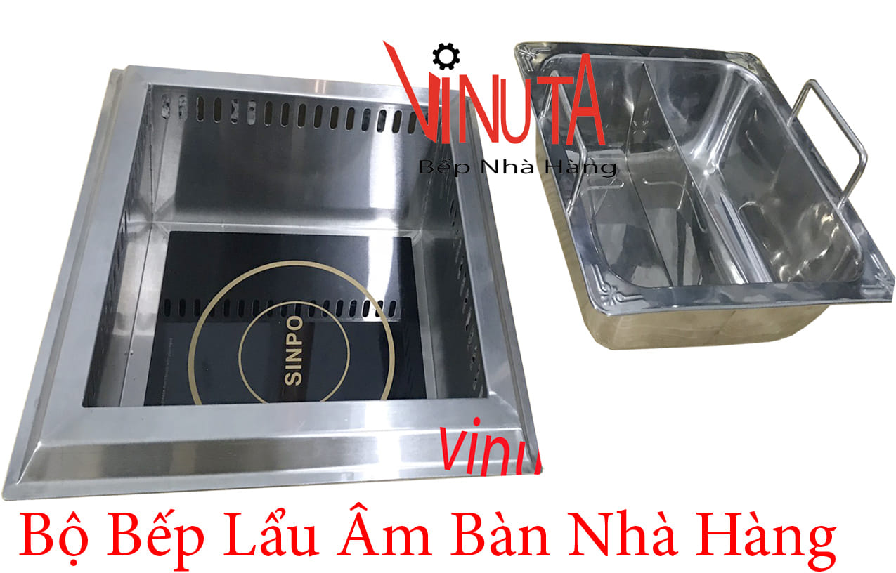 bộ bếp lẩu âm bàn nhà hàng