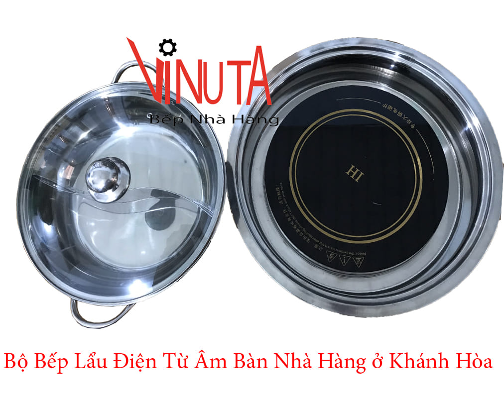 bộ bếp lẩu điện từ âm bàn nhà hàng ở khánh hòa