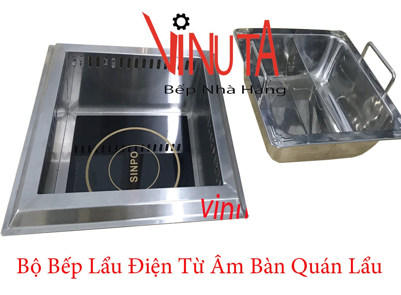 bộ bếp lẩu điện từ âm bàn quán lẩu