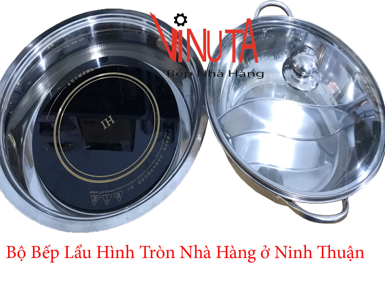 bộ bếp lẩu hình tròn nhà hàng ở ninh thuận