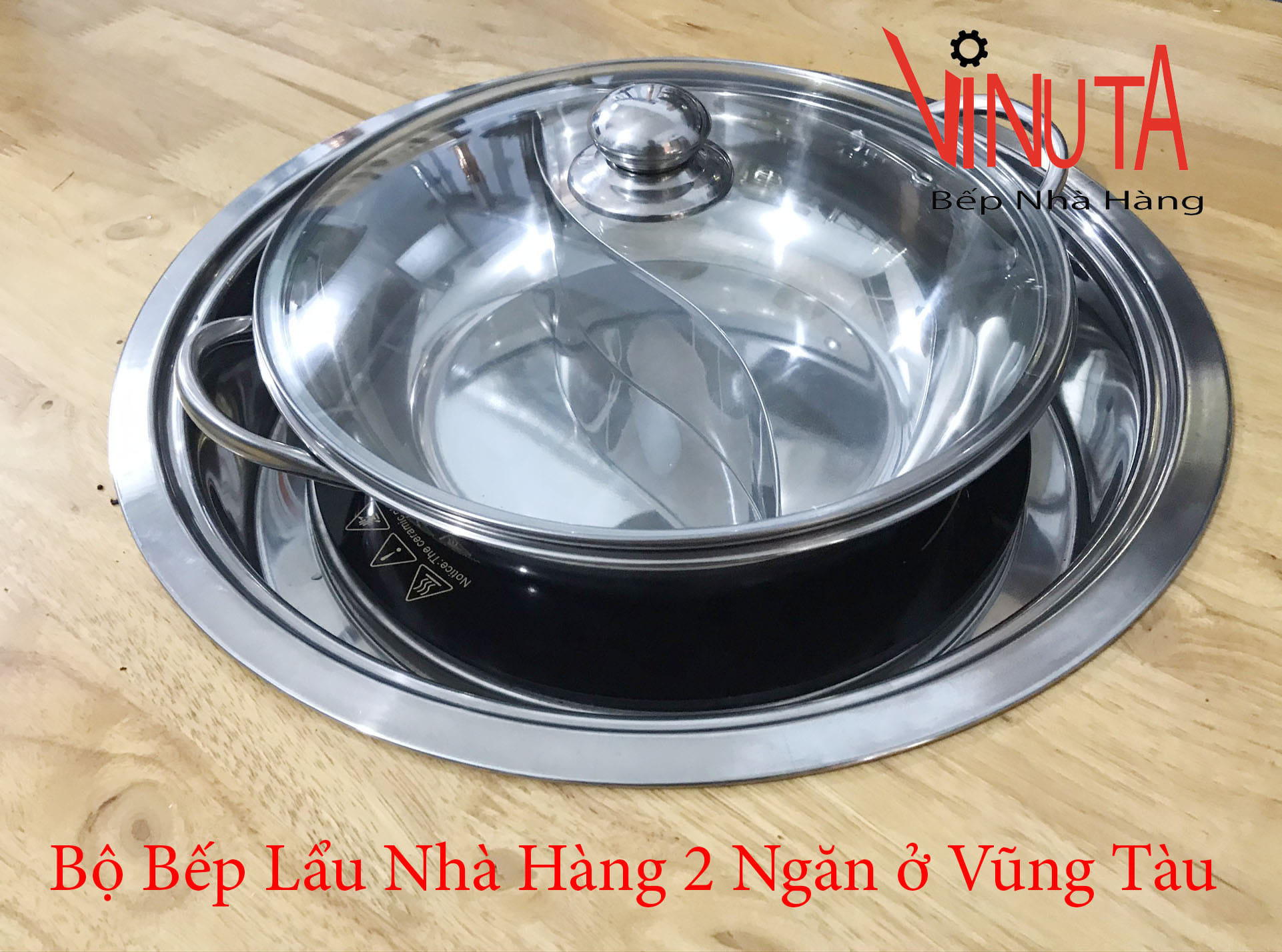 bộ bếp lẩu nhà hàng 2 ngăn ở vũng tàu