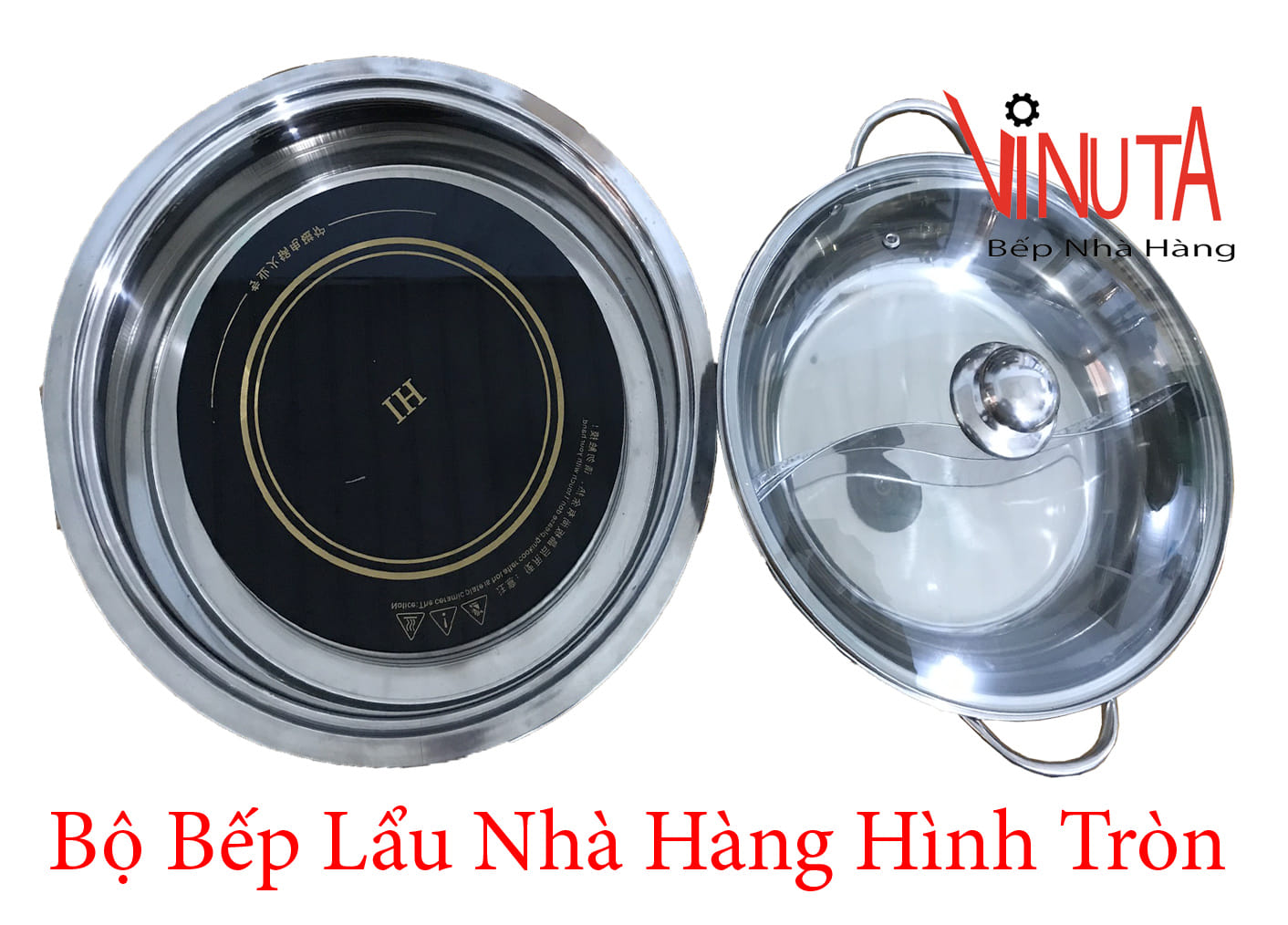 bộ bếp lẩu nhà hàng hình tròn