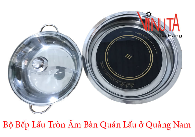 bộ bếp lẩu tròn âm bàn quán lẩu ở quảng nam