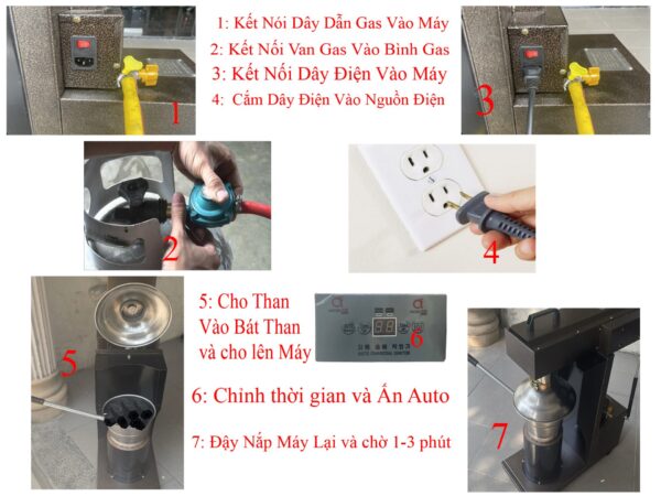 Máy mồi than siêu tốc, máy đốt than bằng gas dùng cho bếp lẩu nướng BBQ - Ảnh 5