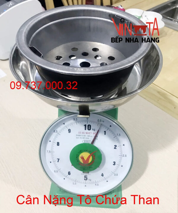 Âu than bếp nướng âm bàn, bát đựng than bếp nướng hút dương, hút âm - Ảnh 4