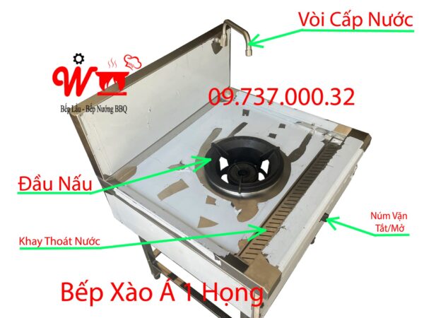 Bếp gas công nghiệp 1 họng nấu, bếp Ga inox đơn gia đình một đầu nấu, giá rẻ, bền, đẹp - Ảnh 12