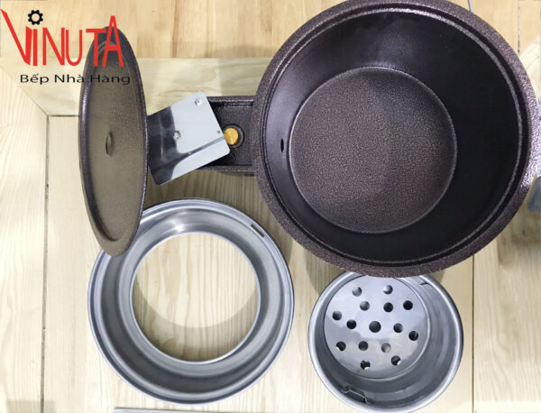 Bếp nướng than hoa âm bàn có quạt thổi than - Ảnh 10