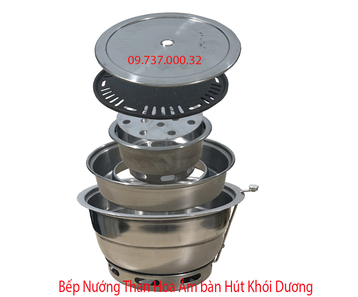 cấu tạo bếp nướng than hoa hút khói dương