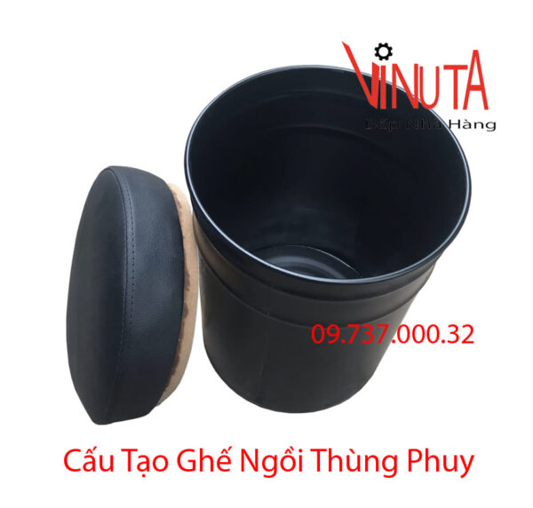 ghế thùng phuy | ghế ngồi hình trụ tròn | ghế ngồi bằng thùng phi giá rẻ - Ảnh 7