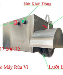 Alternative view of Máy rửa vỉ nướng inox, máy chà vỉ, máy vệ sinh vỉ nướng bán tự động