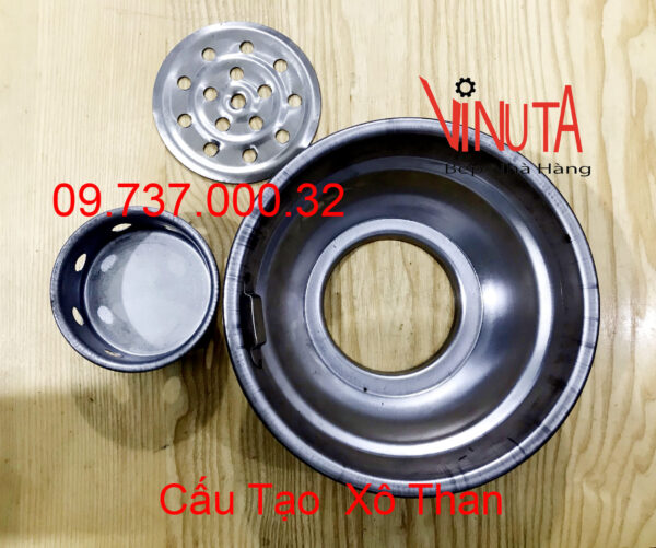 bát than | xô than, bầu đựng than, chậu để than bếp lẩu nướng than hoa ngoài trời giá rẻ - Ảnh 6