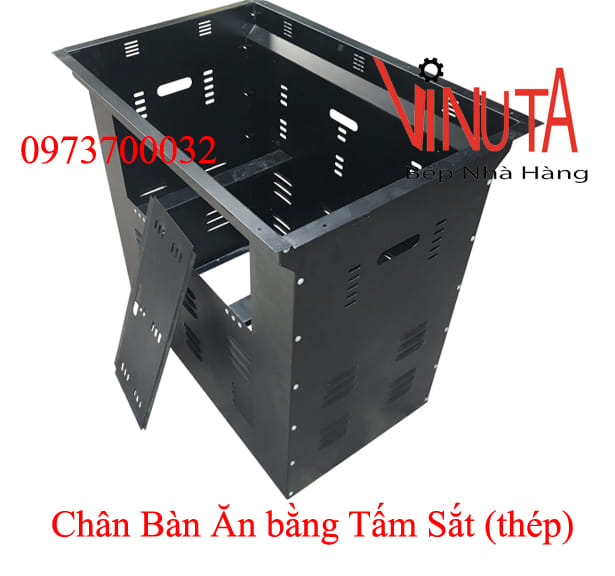 chân bàn ăn bằng tấm sắt-thép