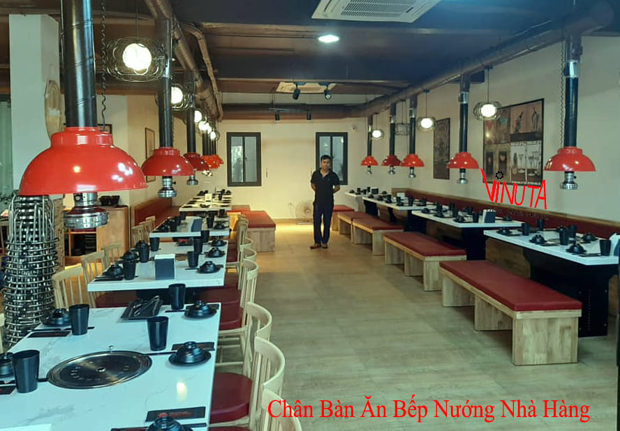 chân bàn ăn bếp nướng nhà hàng