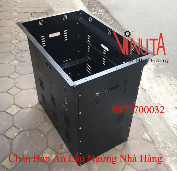 chân bàn ăn lẩu nướng nhà hàng ở bến tre