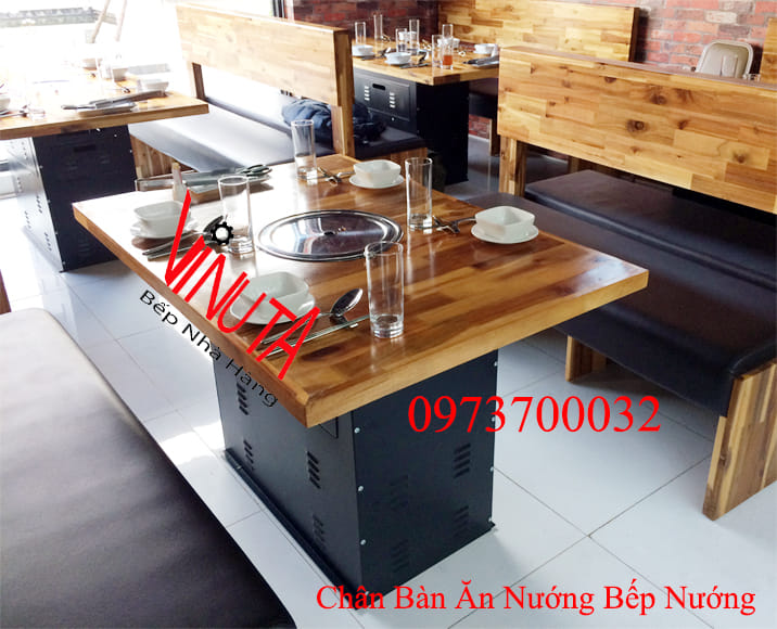 chân bàn ăn bếp nướng