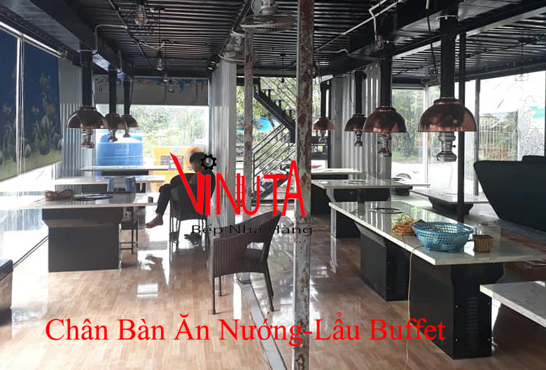 chân bàn ăn nướng lẩu buffet