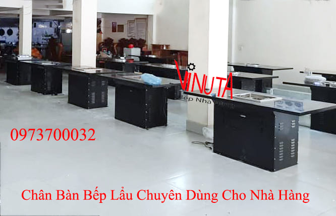 chân bàn bếp lẩu chuyên dùng cho nhà hàng