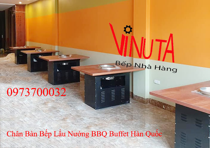 chân bàn bếp lẩu nướng bbq buffet hàn quốc