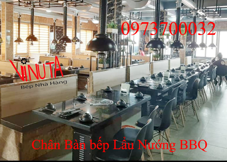 chân bàn bếp lẩu nướng bbq