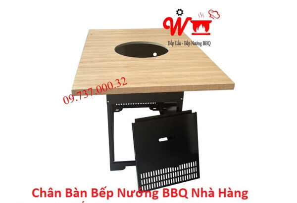 Chân bàn sắt hộp bếp lẩu nướng, hộp chân bàn sắt phun sơn tĩnh điện - Ảnh 6