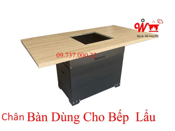 Chân bàn sắt hộp bếp lẩu nướng, hộp chân bàn sắt phun sơn tĩnh điện - Ảnh 7