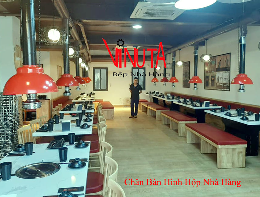 chân bàn hình hộp nhà hàng