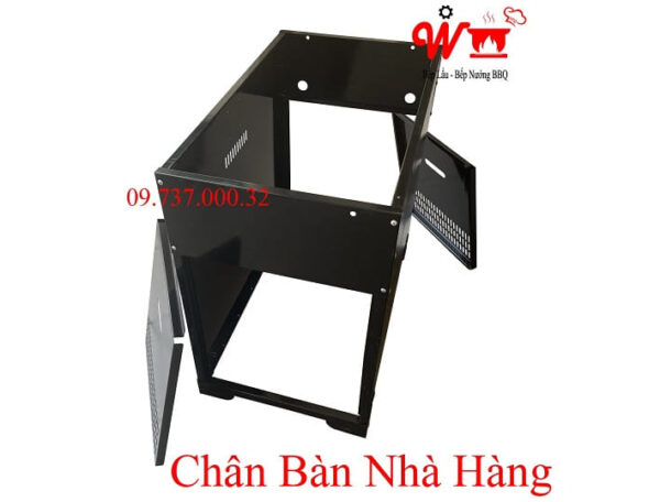 Chân bàn sắt hộp bếp lẩu nướng, hộp chân bàn sắt phun sơn tĩnh điện - Ảnh 8